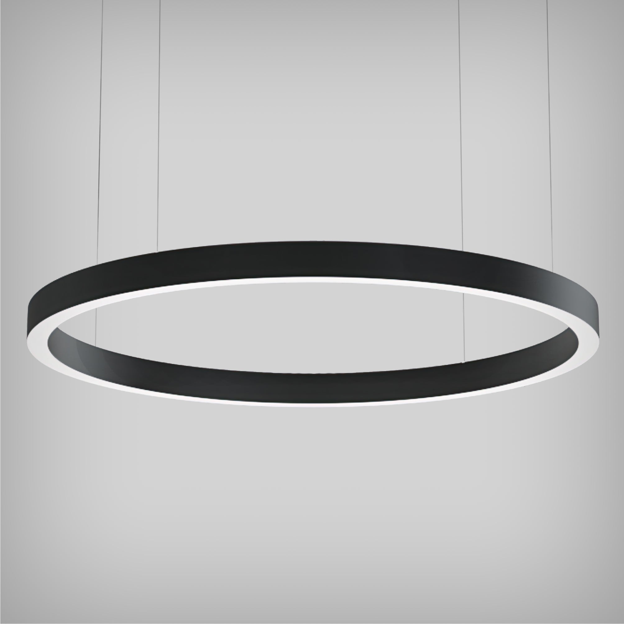 LED Ring Pendant Uplight and Downlight - Large Round Chandelier