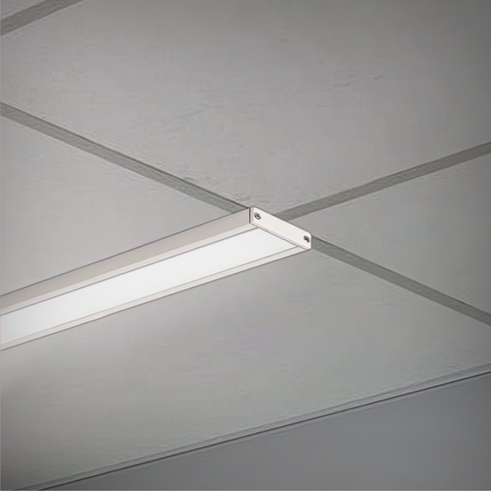 Linear LED T-Bar Grid Ceiling Light with a 1-Inch profile