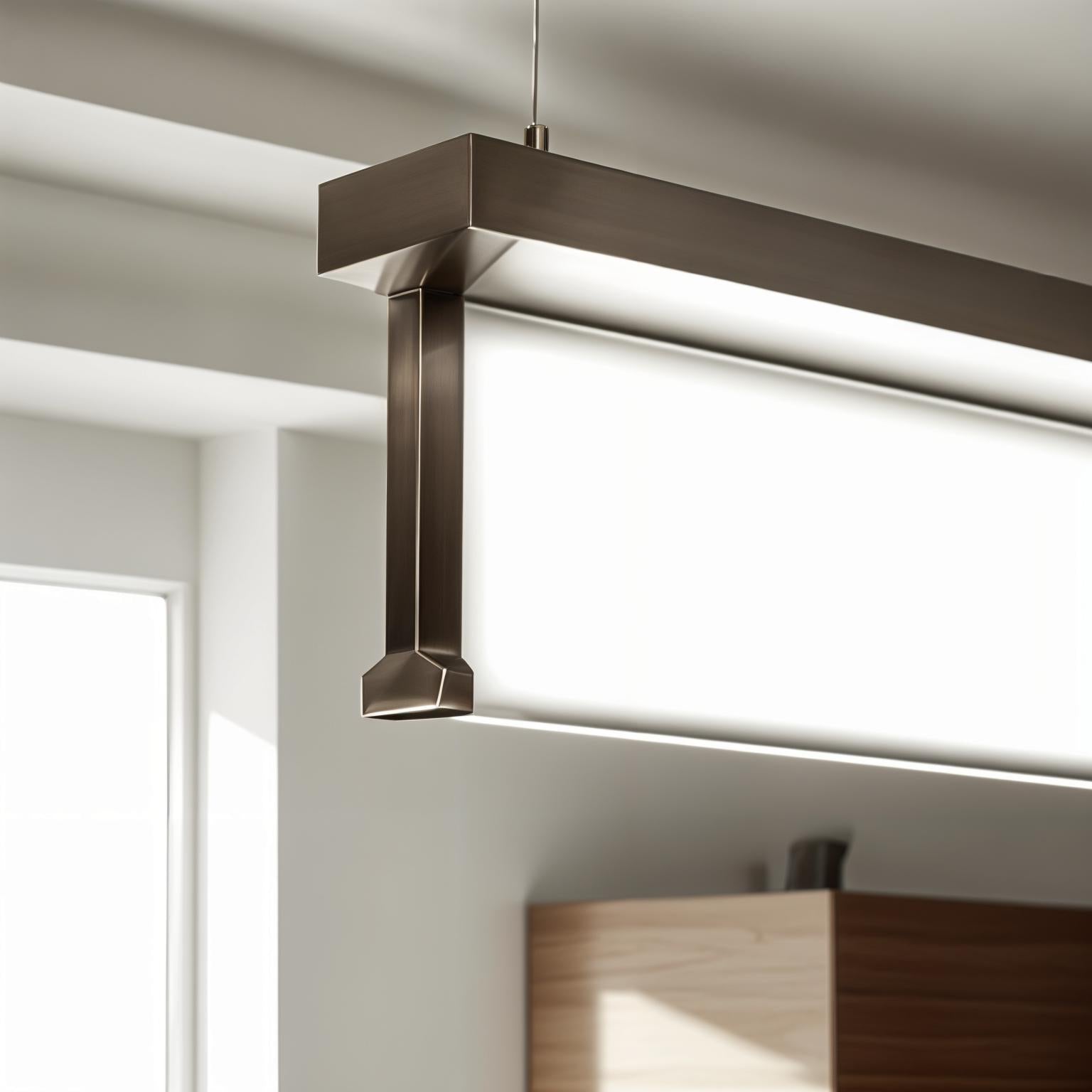 4 Ft Silver Suspended LED Linear Luminaire