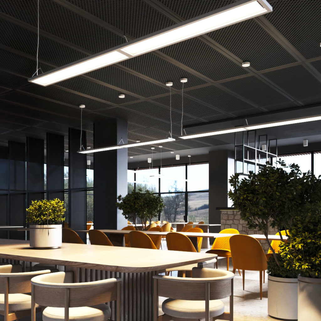 LED Linear Panel Pendant Light