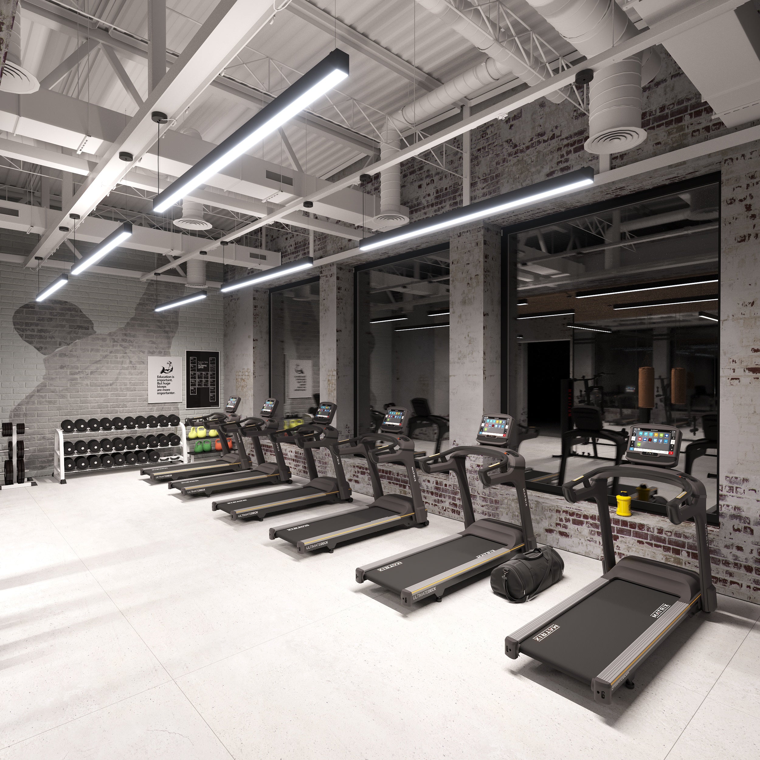 Commercial Gym and Fitness Center Lighting Ideas: Modern & Bright