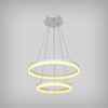 Round LED Pendant Chandelier with Down Lighting (2-Tier)