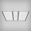 Recessed Flat-Panel LED Troffer with Volumetric Design