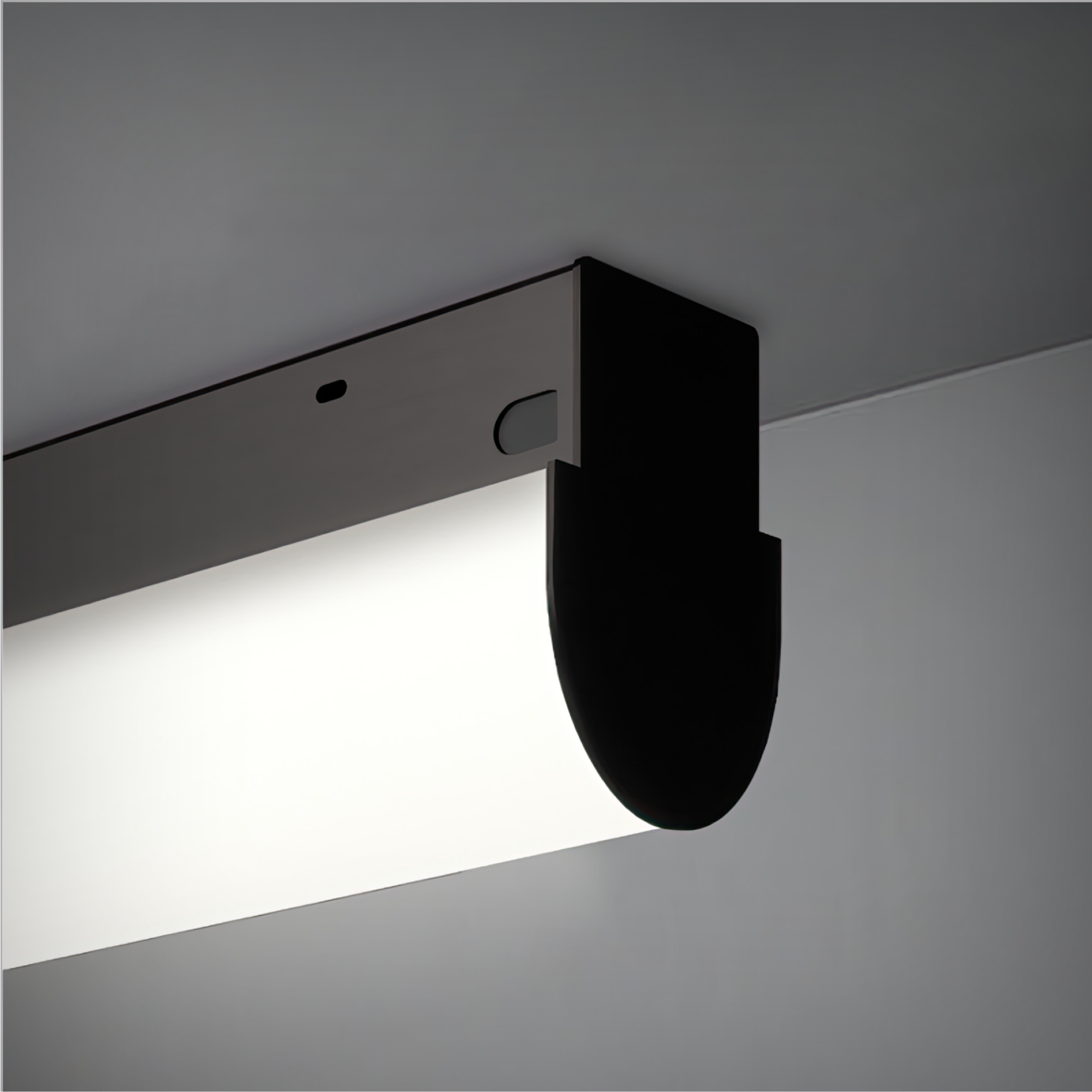 Wrapped Linear Hemisphere LED Surface Mount Light with a 2.75-Inch size