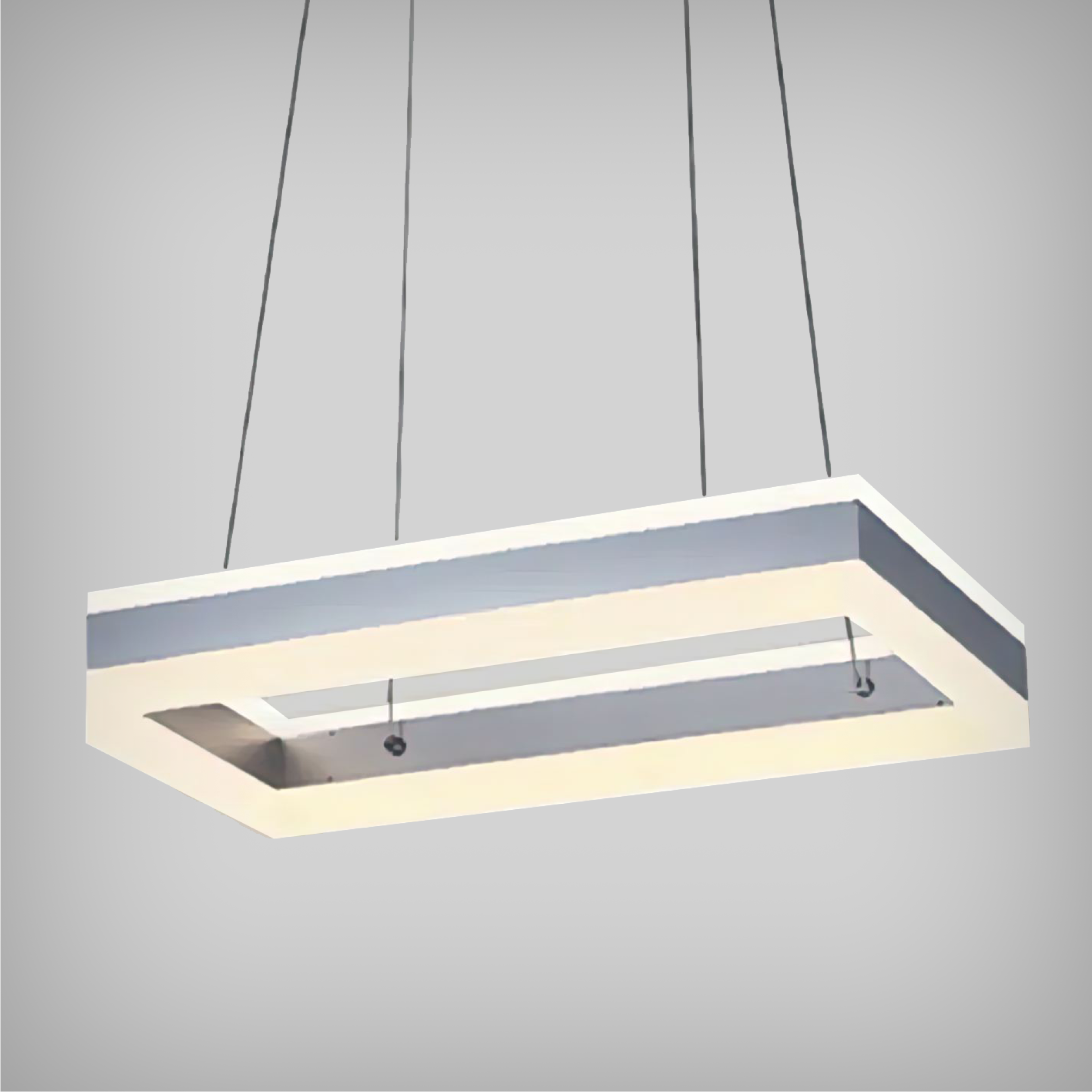 Architectural LED 1-Tier Rectangle Chandelier – LED Lights Direct
