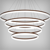 Round LED Pendant Chandelier with Down Lighting (4-Tier)