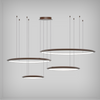 4-Tier Suspended Architectural LED Ring Chandelier