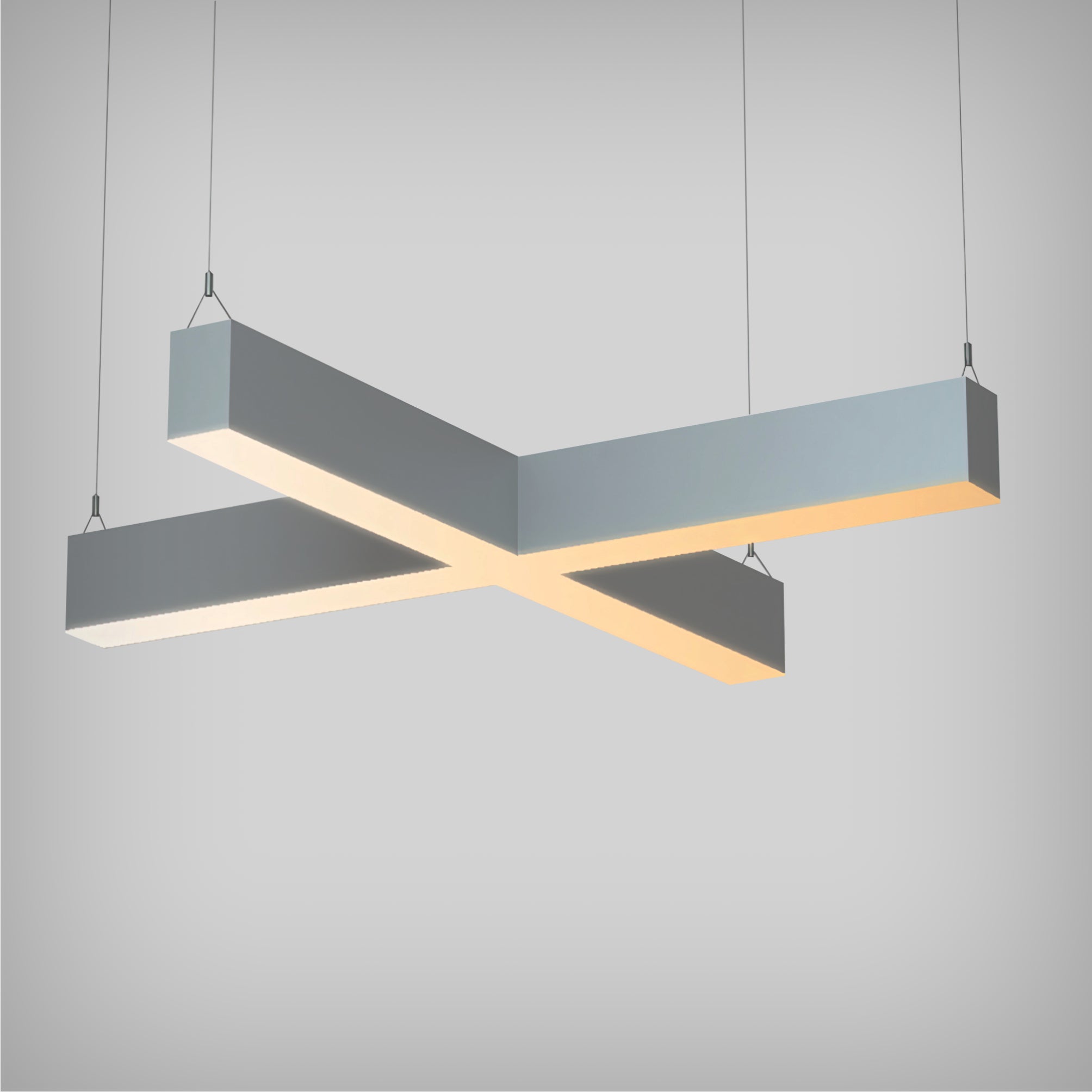 2.5-Inch RGBW Tunable White X-Shaped LED Linear Pendant Light