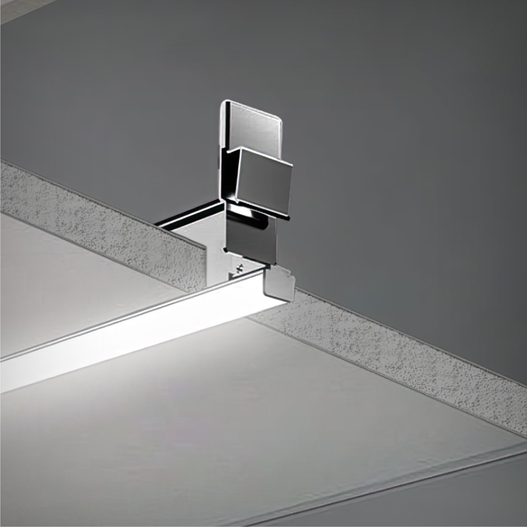 Integrated Linear LED T-Bar Grid Ceiling Light with a 1-Inch profile