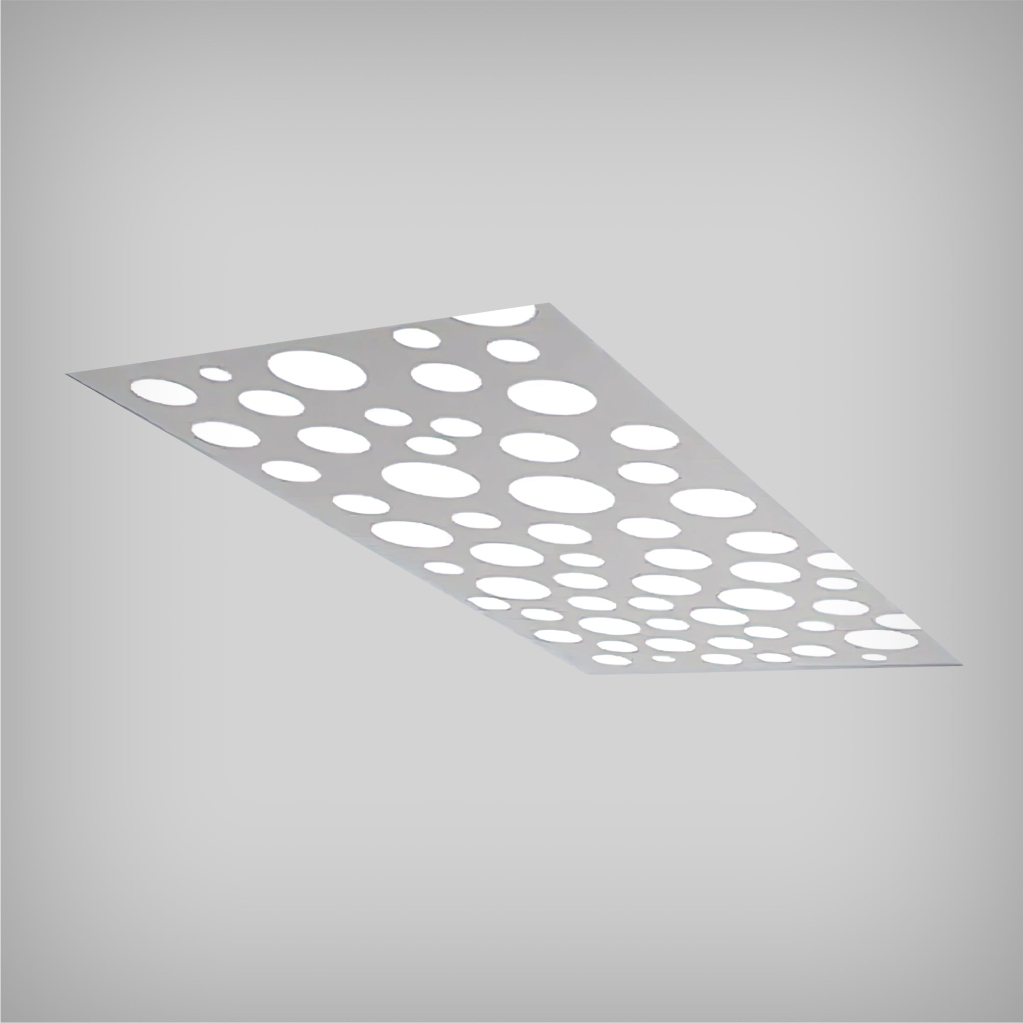 Architectural Recessed LED Flat Panel with Bubbles Design