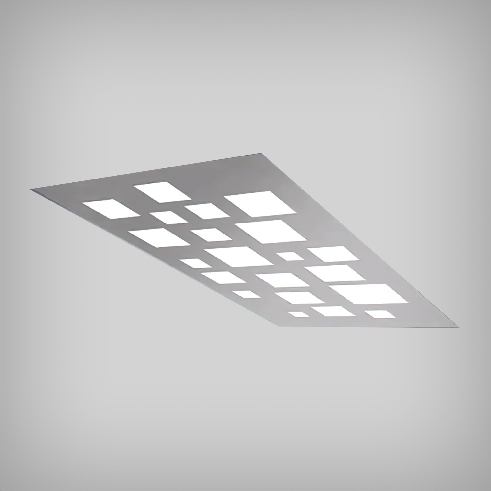 Architectural Recessed LED Flat Panel with Squares Design