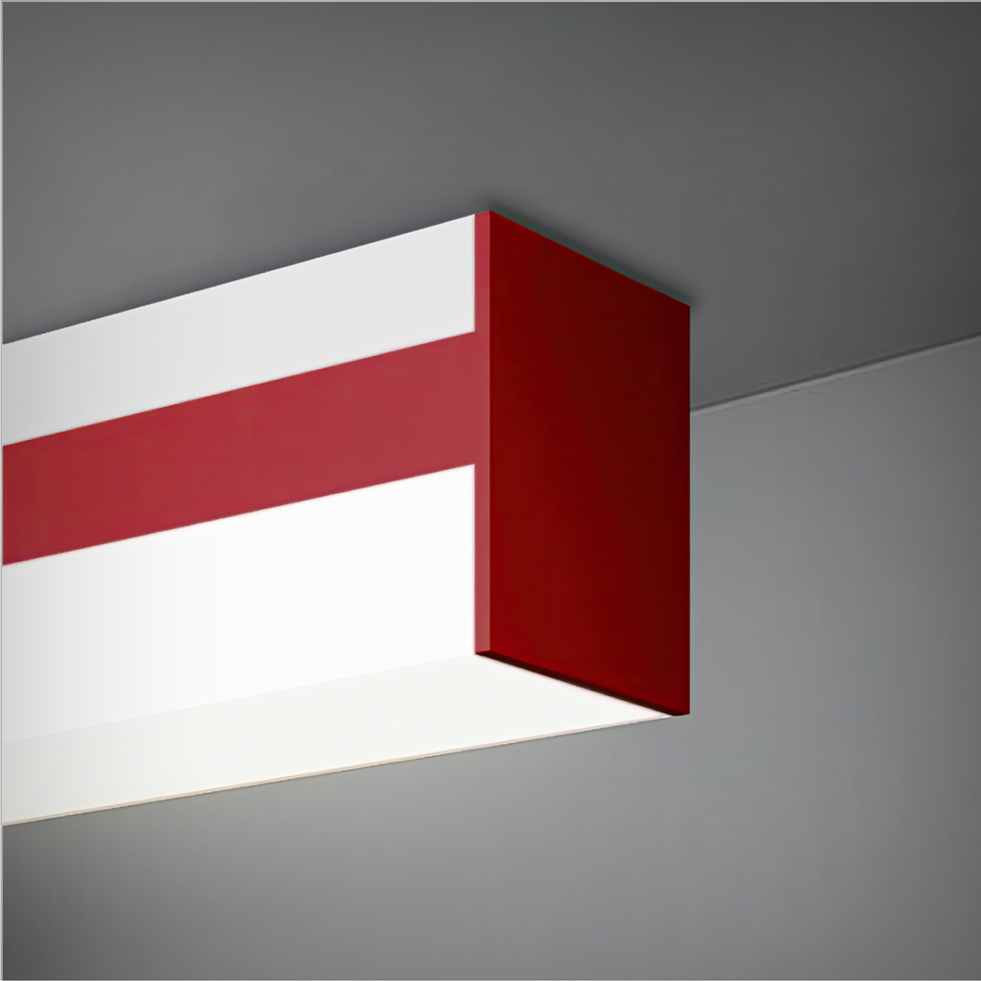 Decorative LED Linear Ceiling Light with a 2-Inch width