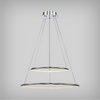Large Round LED Ring Pendant Chandelier (2-Tier)