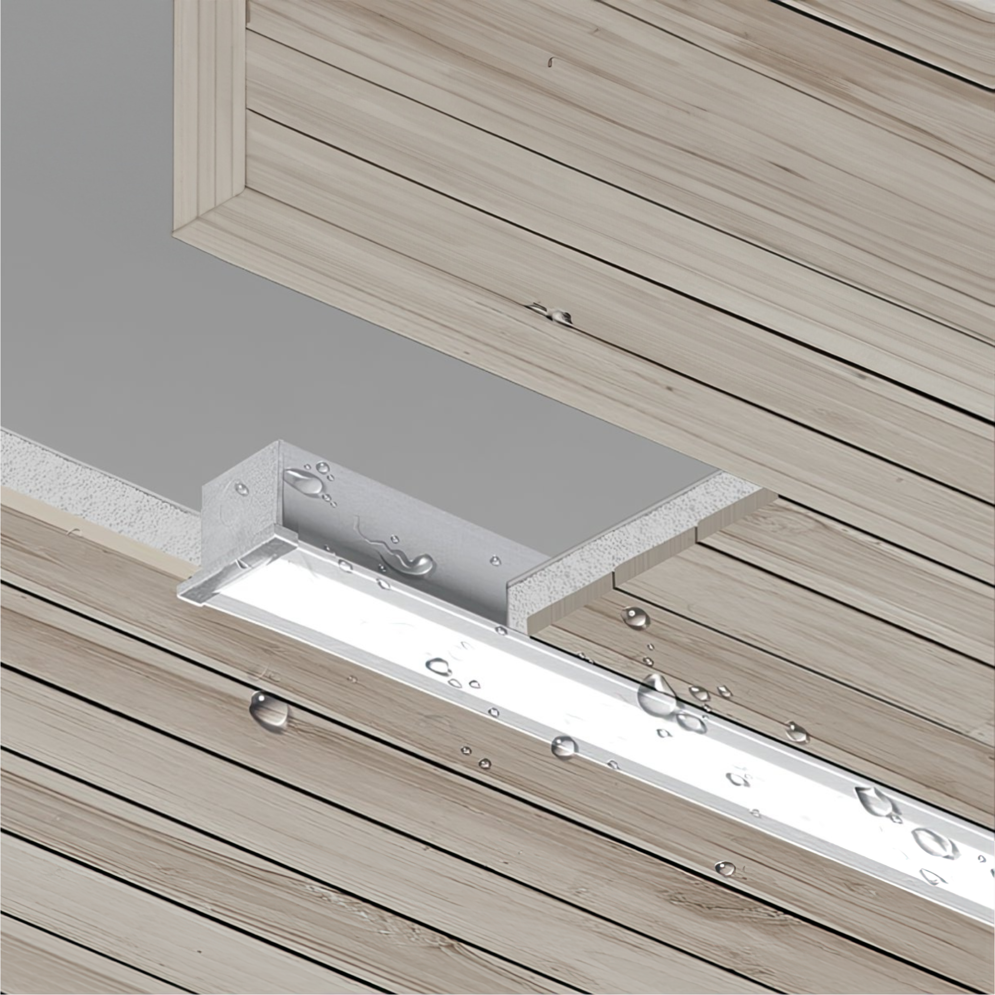 2.4-Inch Wet Location Recessed Linear LED Light