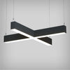 X-Shaped LED Linear Pendant Light with a 2.5-Inch Design