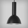 Half-Moon Dome Industrial LED Cylinder Pendant Light with Architectural Design
