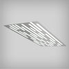 Architectural Recessed LED Flat Panel with Strips Design