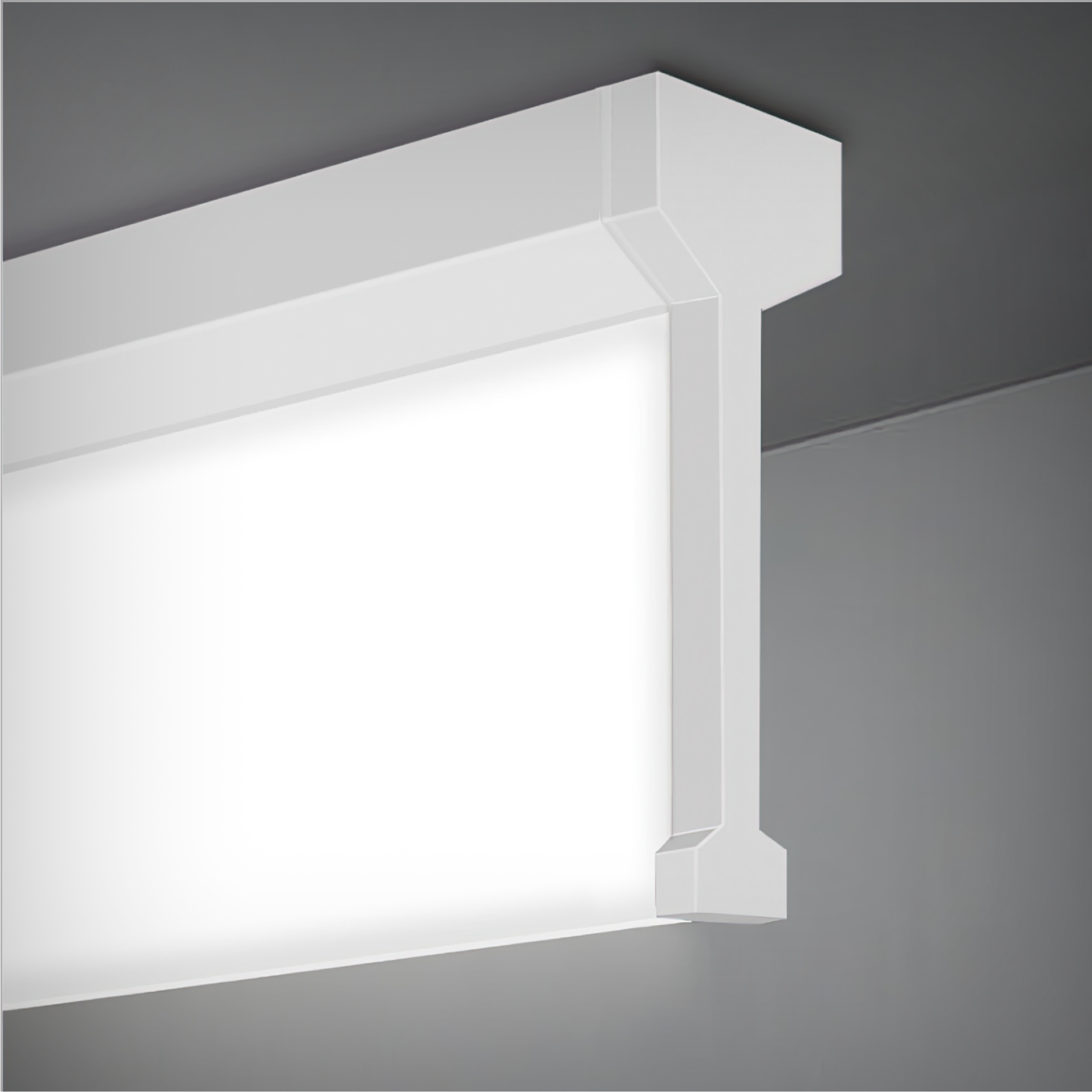 Vertical Lens Linear Ceiling LED Light with Color Temperature Switch