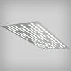Recessed Flat Panel LED Troffer Light with Architectural Design