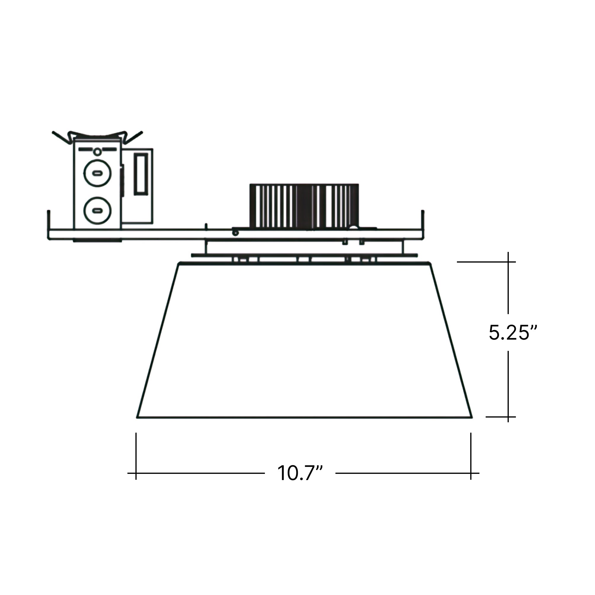 Semi-Embedded LED Downlight – LED Lights Direct