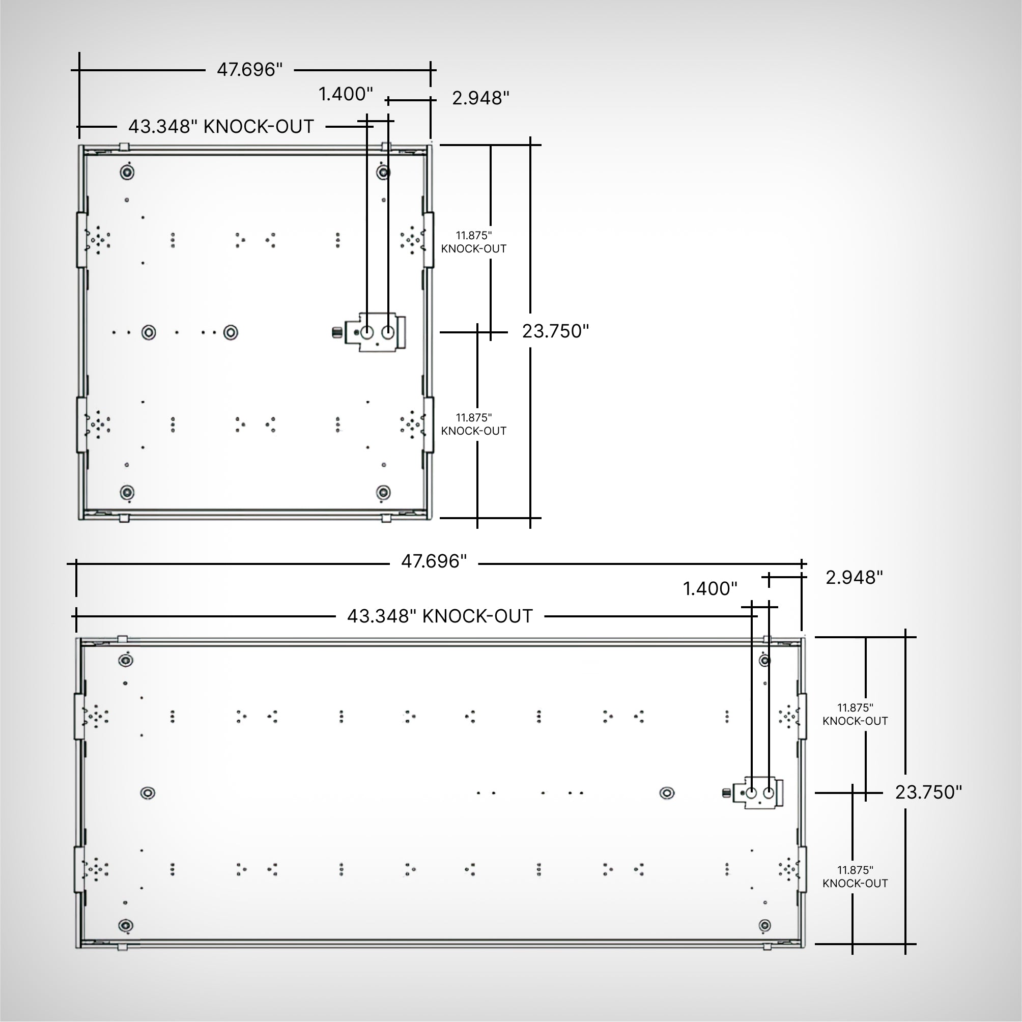 Light Troffer Depths LED Troffer Light with Dual Baskets – LED Lights Direct