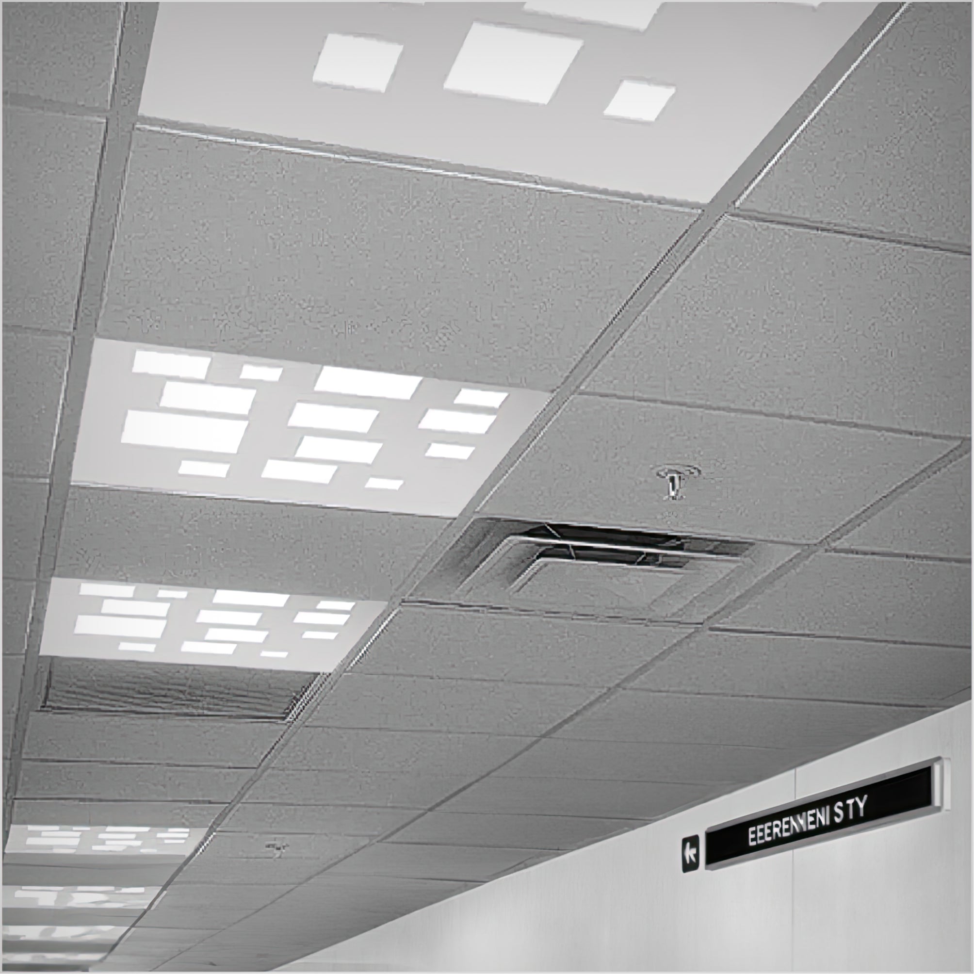 Architectural Recessed LED Flat Panel with Squares Design – LED Lights ...