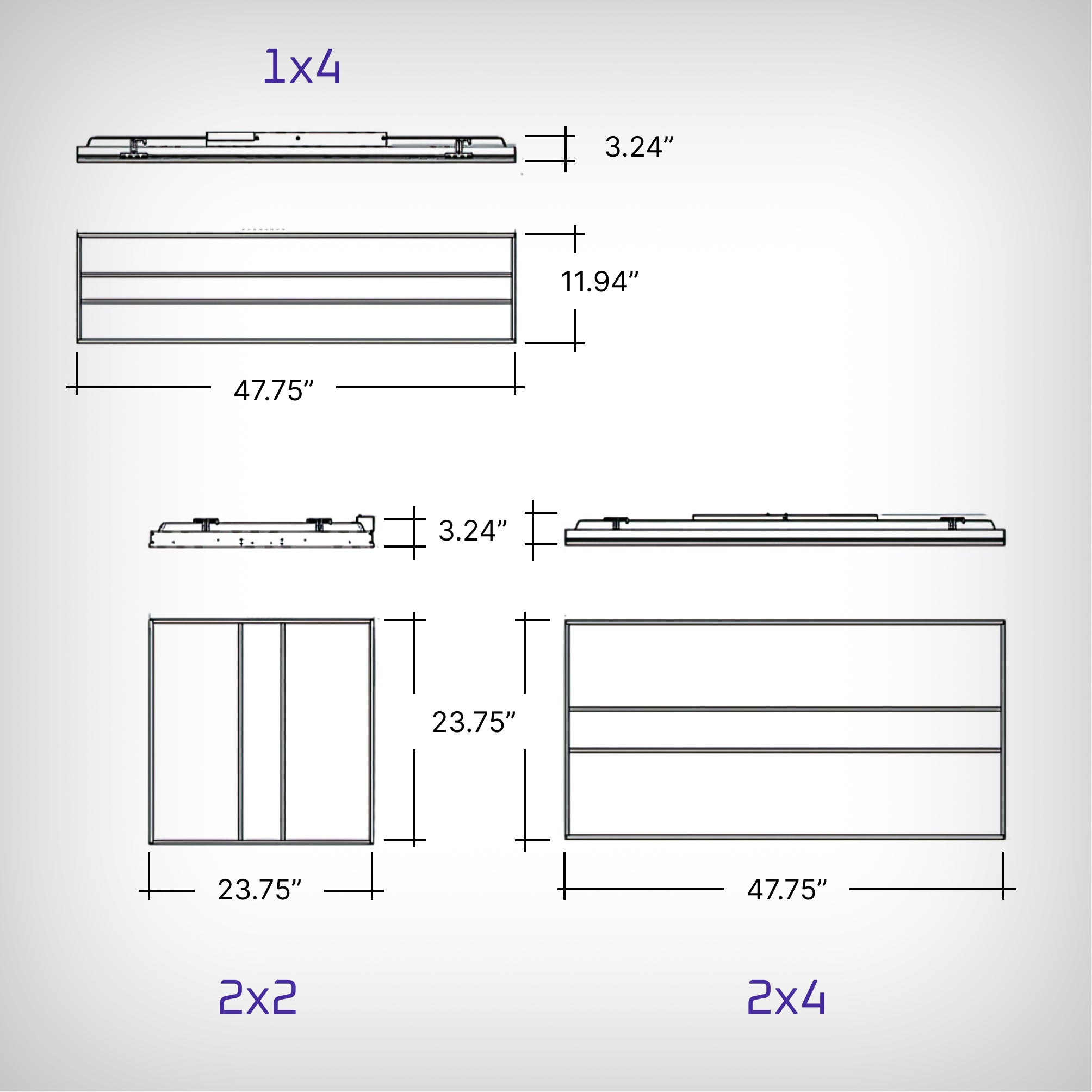 Light Troffer Depths Recessed Flat-Panel LED Troffer with Volumetric Design – LED Lights Direct