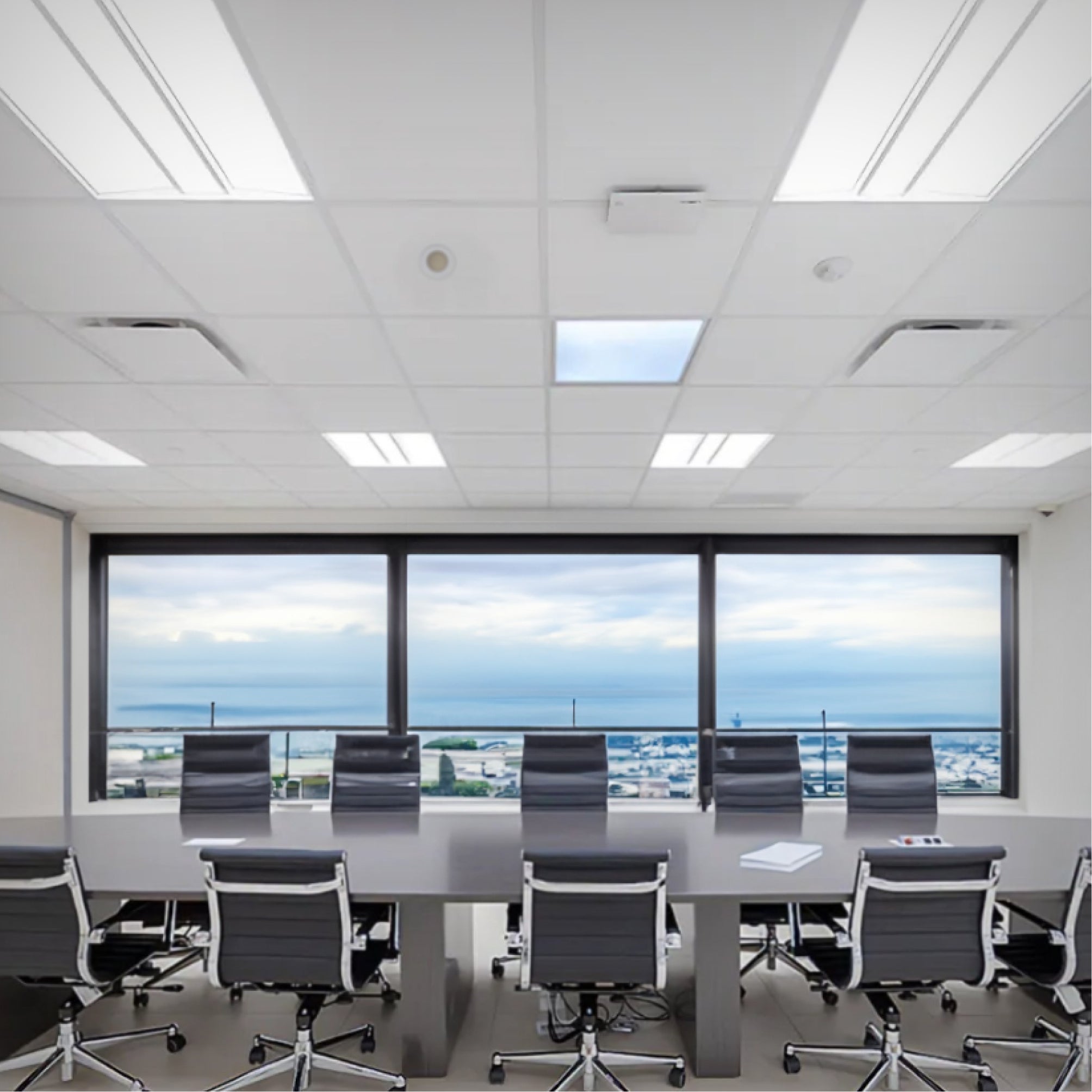 Recessed Flat-Panel LED Troffer with Volumetric Design – LED Lights Direct