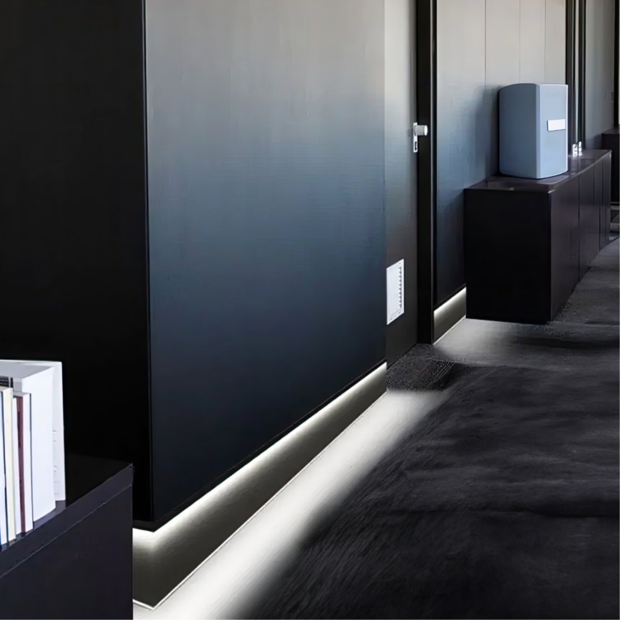 Toe-Kick LED Baseboard Light Strip with Straight Profile – LED Lights ...