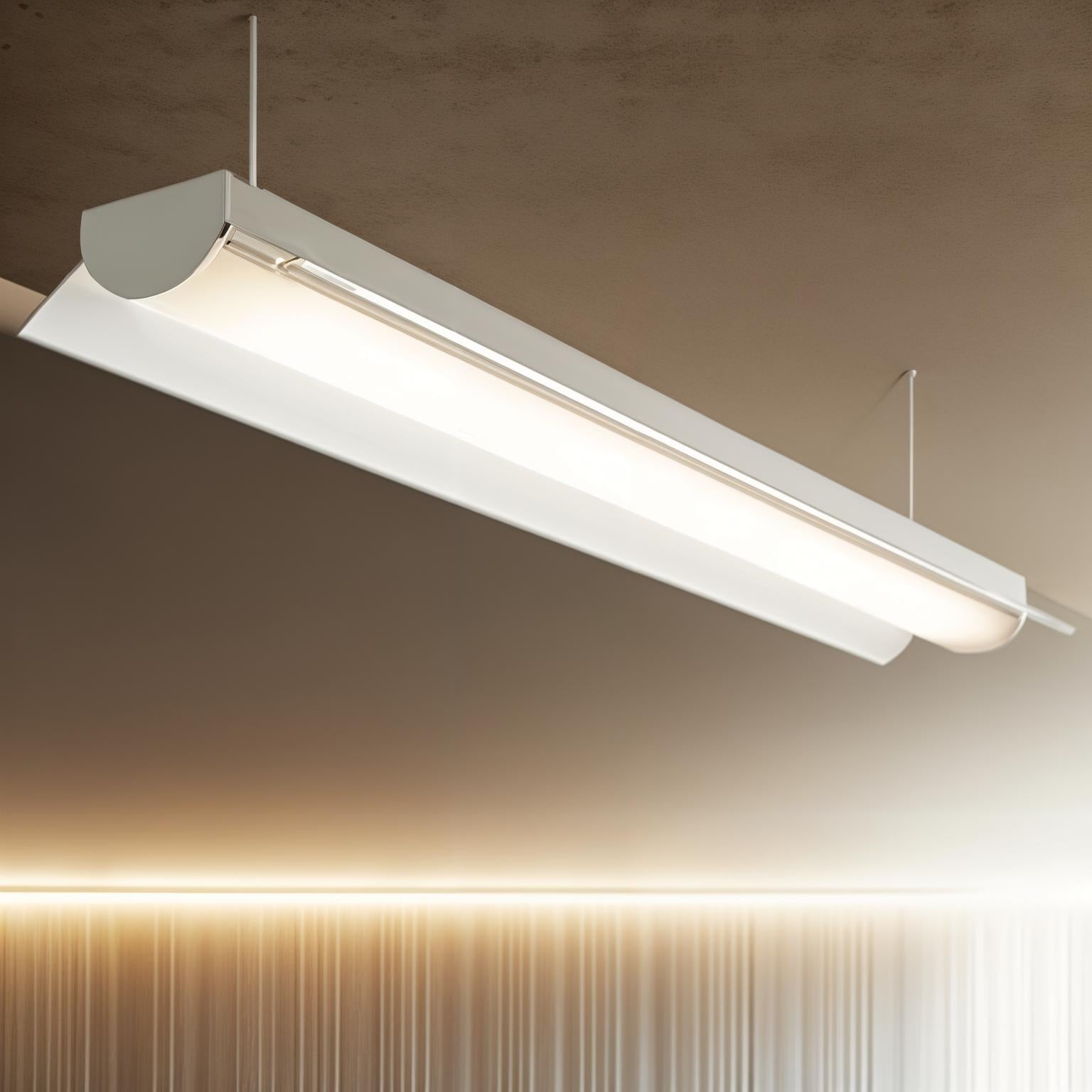 Innovative LunaWing Illuminator: Suspended LED Linear Luminaire