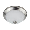 13” Round Indoor LED Ceiling Light – Matte White