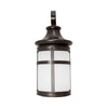Outdoor Wall Lantern – Bronze Finish with Frosted Glass Lens