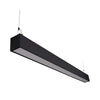 Commercial LED 50-Watt 4 ft. Architectural Linear Up and Down Light Dual 3 Color Selectable Dimmable Linkable - Black