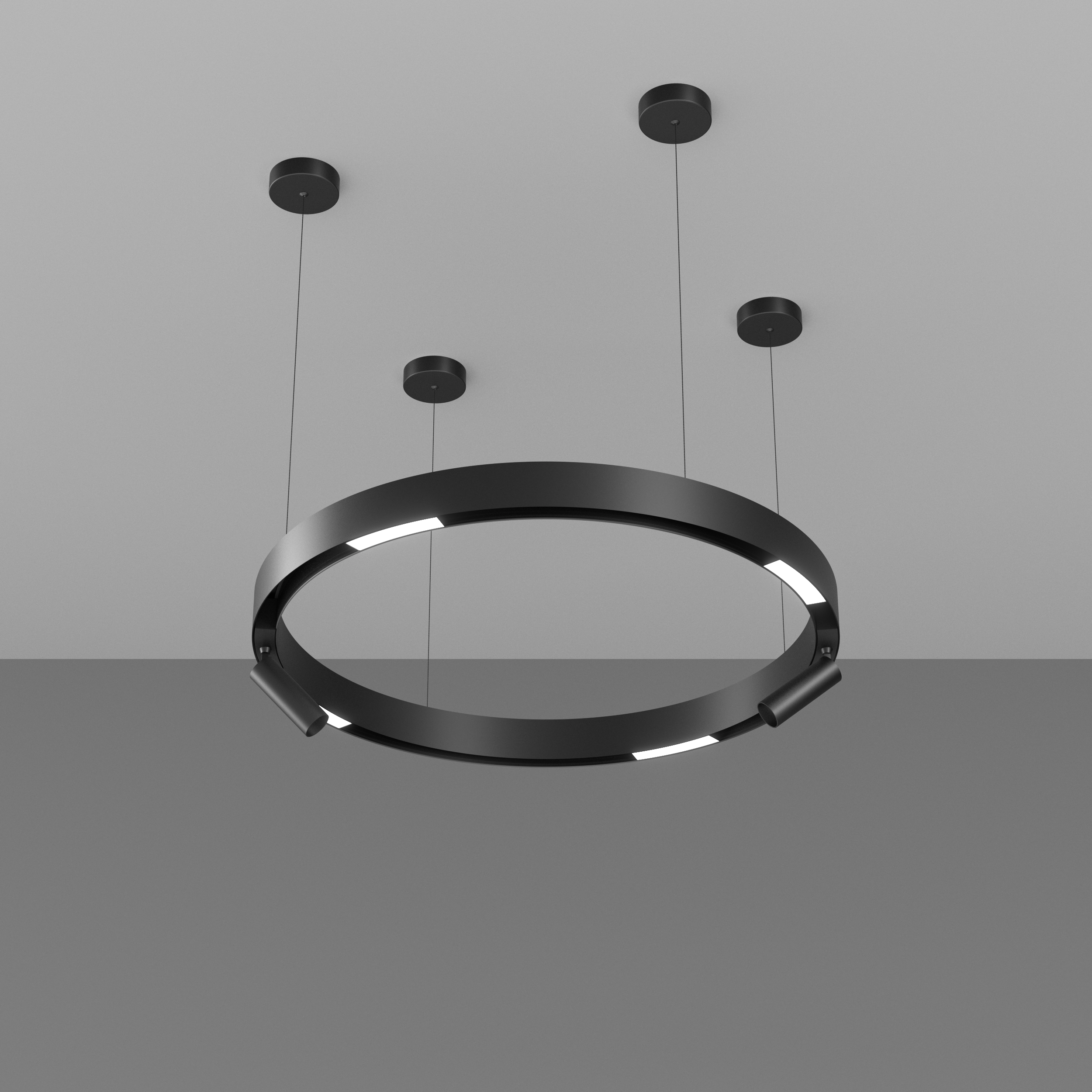 Lines & Spots – LED Circle Magnetic Track Pendant Set
