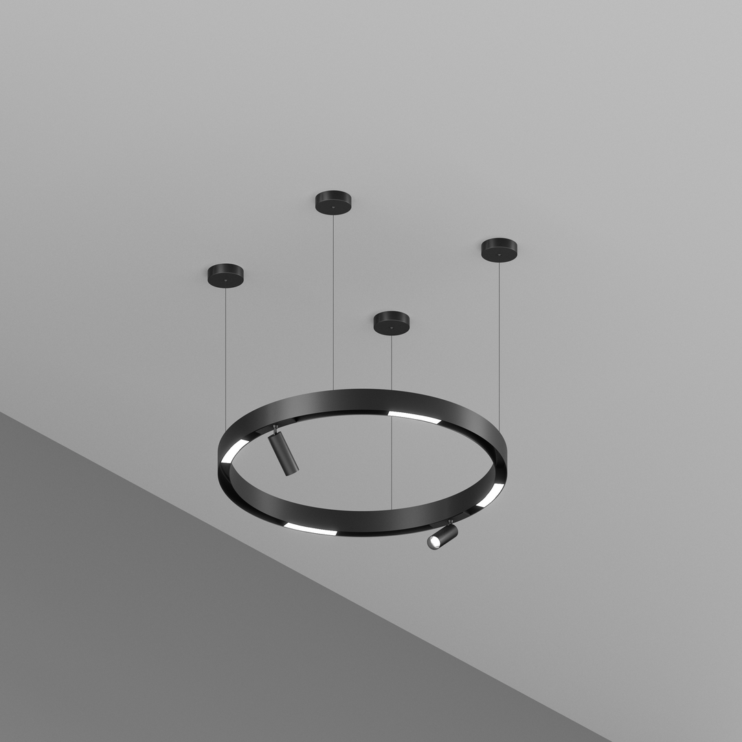 Lines & Spots – LED Circle Magnetic Track Pendant Set – LED Lights Direct