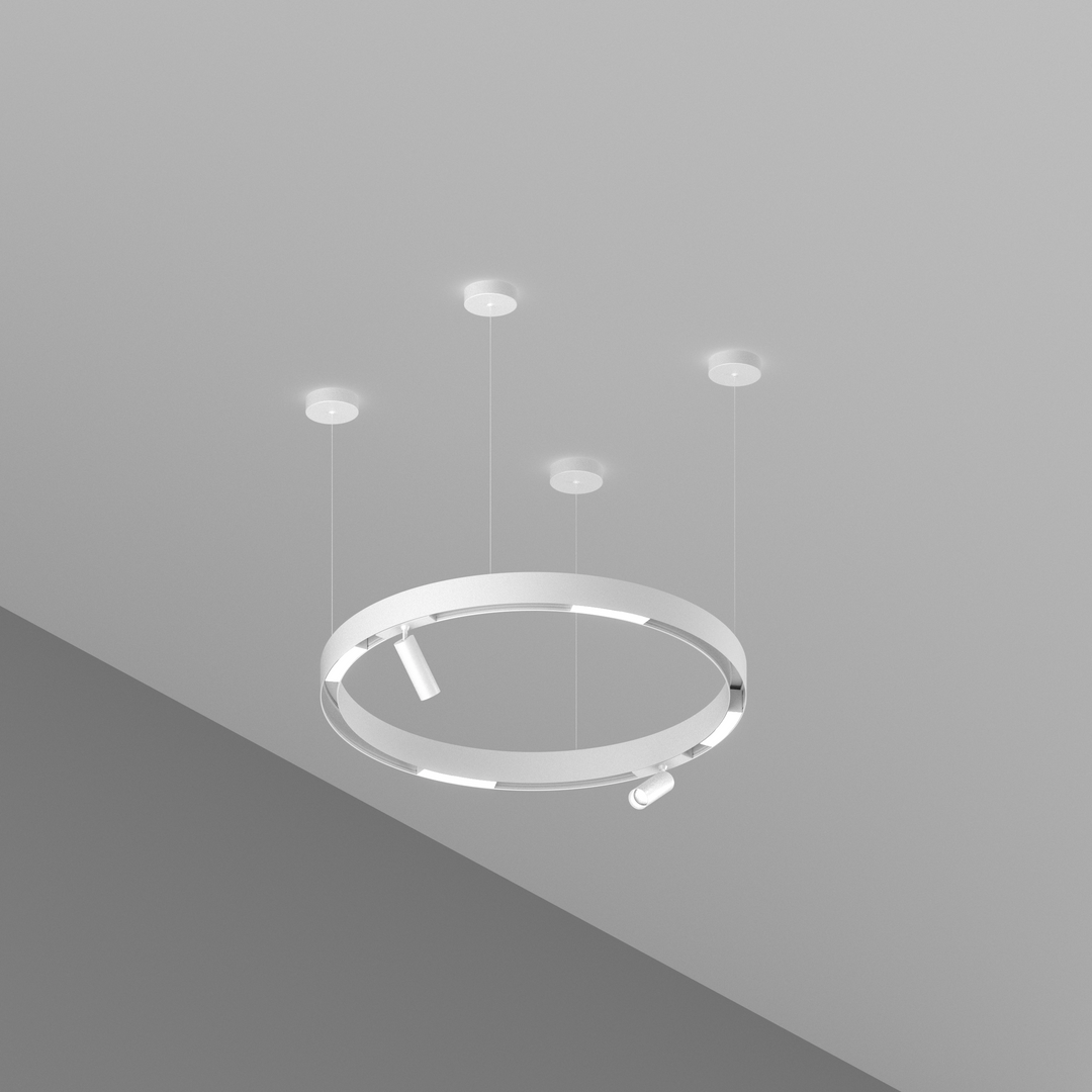 Lines & Spots – LED Circle Magnetic Track Pendant Set – LED Lights Direct