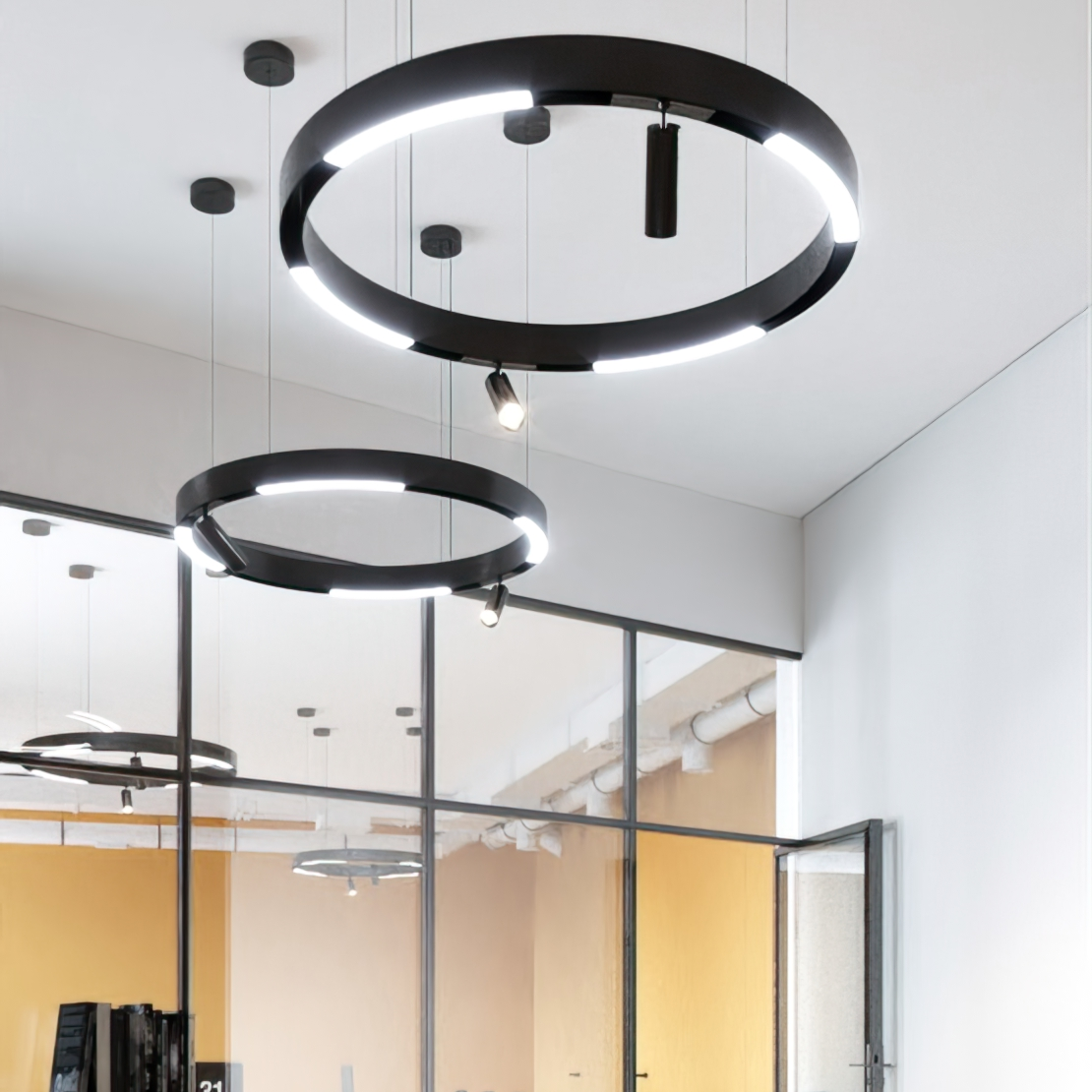 Lines & Spots – LED Circle Magnetic Track Pendant Set – LED Lights Direct