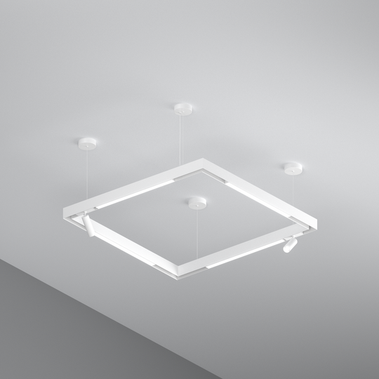 Lines & Spots – LED Square Magnetic Track Pendant Set – LED Lights Direct